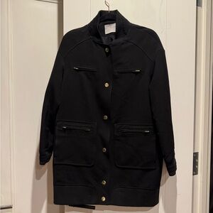 ASOS Black Utility Jacket with Gold Accents